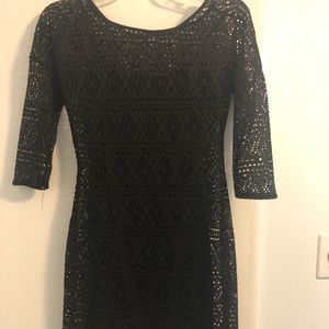 EXPRESS Geometric Crochet Lace Dress
